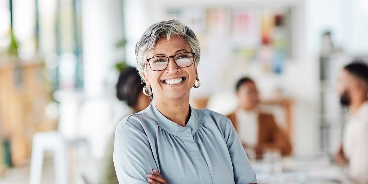 professional woman smiling